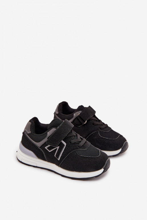 zapatillas Zapatillas modelo zapatos. Infantil con sujetadores adhesivos de color negro Galisse zapatillas Zapatillas modelo zapatos. Infantil con sujetadores adhesivos de color negro Galisse