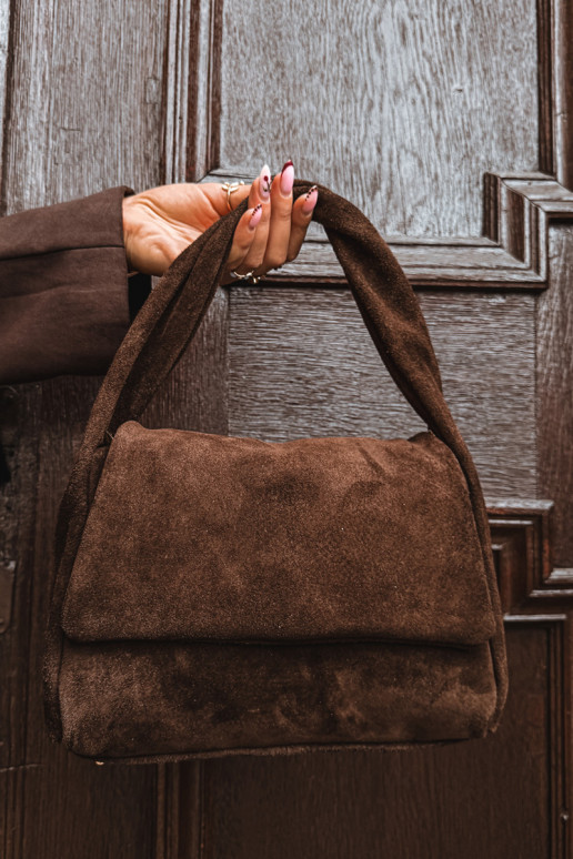 Skórzana de gamuzaoAa Tiene queno CzekoladoAa Monelle