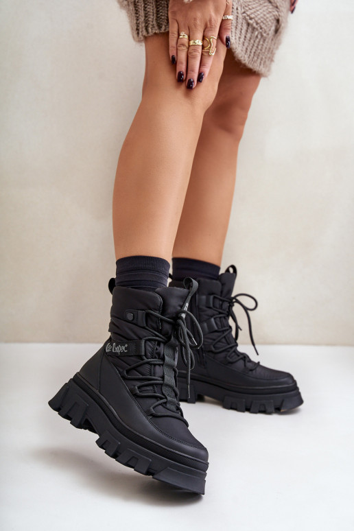 Botas de nieve Femenino Al castillo Lee Cooper LCJ-24-47-3144 de color negro