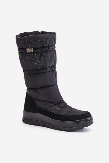 Femenino Botas de nieve Con decoración Progress PROGJ-24-147 de color negro 2