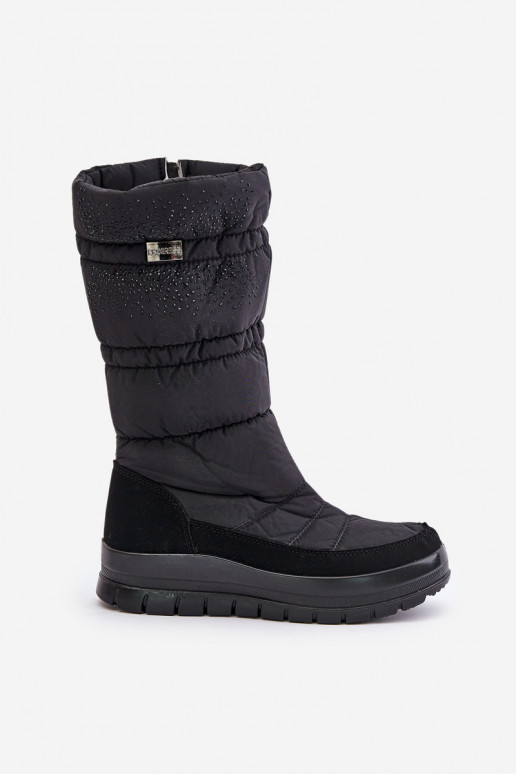 Femenino Botas de nieve Con decoración Progress PROGJ-24-147 de color negro