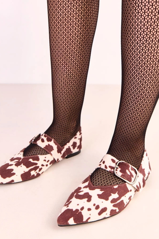 Bailarinas marrones con manchas de...