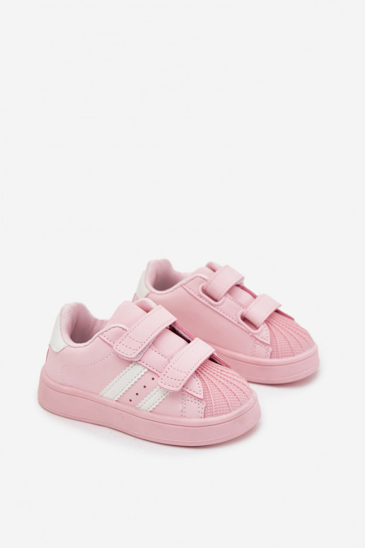 calzado deportivo para niños Zapatillas modelo zapatos. de cuero ecológico color rosa Renel
