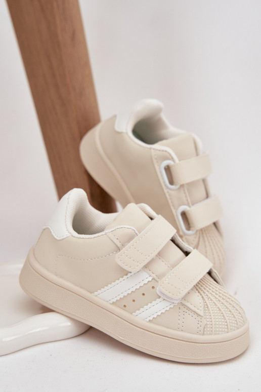calzado deportivo para niños Zapatillas modelo zapatos. de cuero ecológico beige Renel
