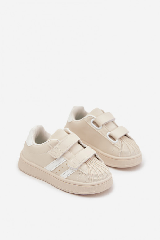 calzado deportivo para niños Zapatillas modelo zapatos. de cuero ecológico beige Renel