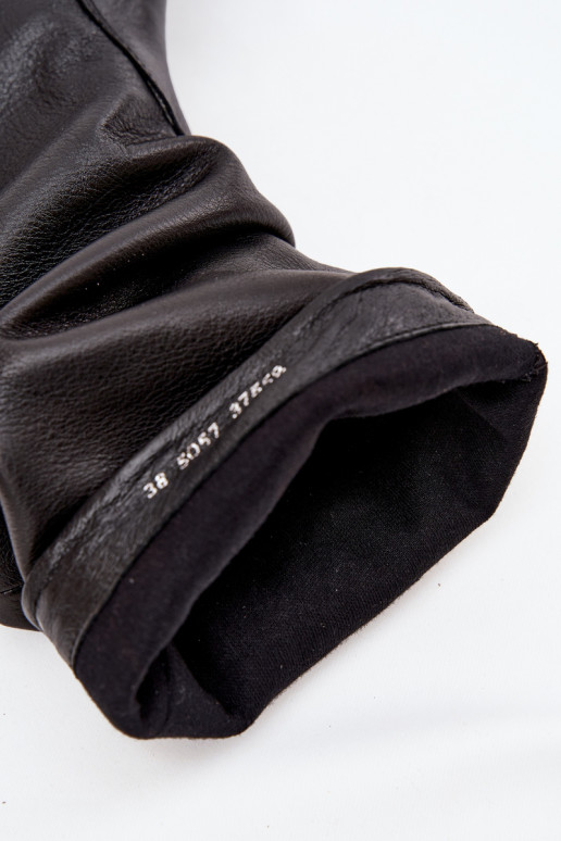 Femenino Piel botas Tiene queciejka 05057-20 de color negro Femenino Piel botas Tiene queciejka 05057-20 de color negro