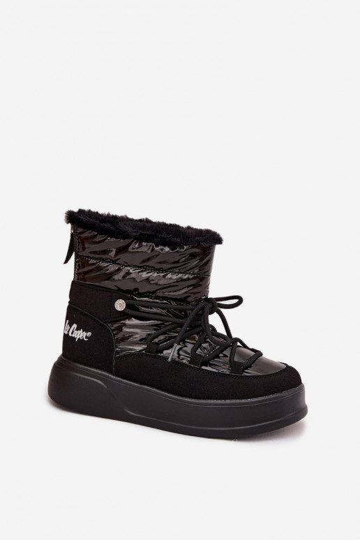 Botas de nieve Femenino con una plataforma Lee Cooper LCJ-25-03-3814 de color negro