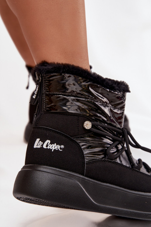 Botas de nieve Femenino con una plataforma Lee Cooper LCJ-25-03-3814 de color negro