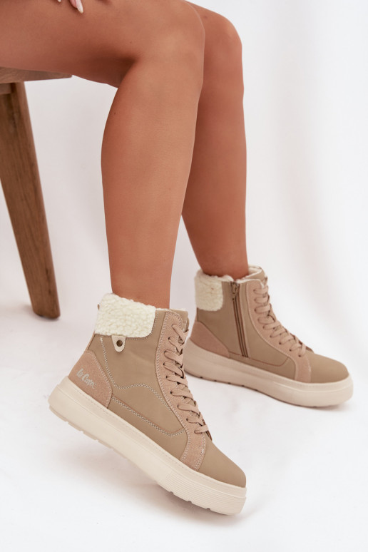 Botas de invierno Femenino con calentamiento Lee Cooper LCJ-25-01-3736 beige