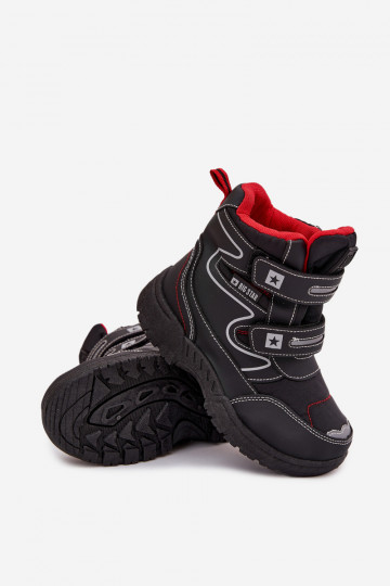 calentamiento botas de nieve para niños zapatos Big Star OO374049 de color negro