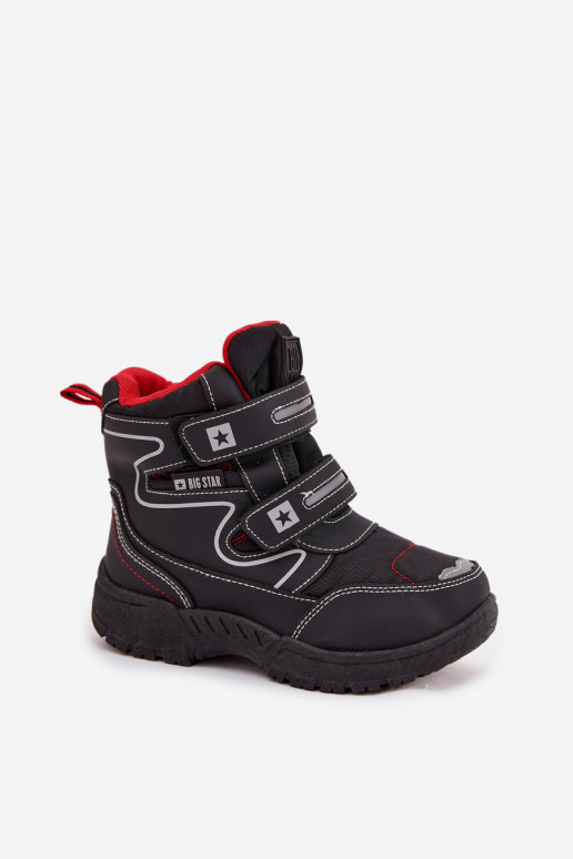 calentamiento botas de nieve para niños zapatos Big Star OO374049 de color negro