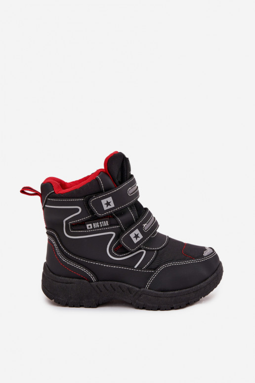 calentamiento botas de nieve para niños zapatos Big Star OO374049 de color negro