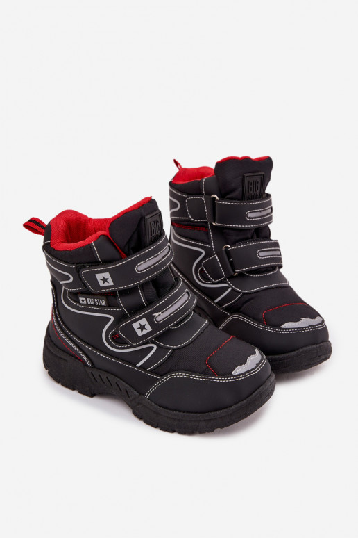 calentamiento botas de nieve para niños zapatos Big Star OO374049 de color negro