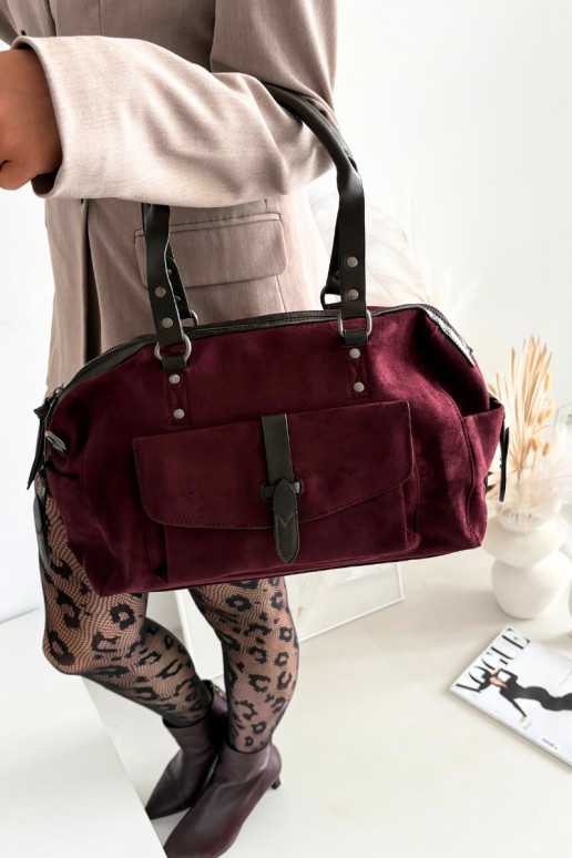 Tiene quenode gamuza ecológicau borgoña Gressa