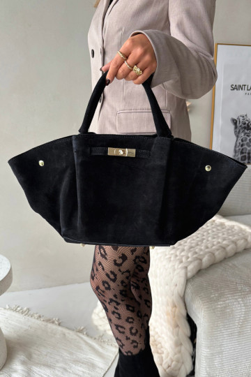 Bolso de ante negro Fiorenza 2