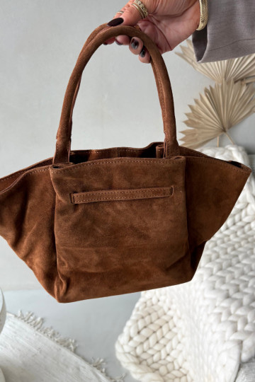 Bolso de ante marrón Orselle 2