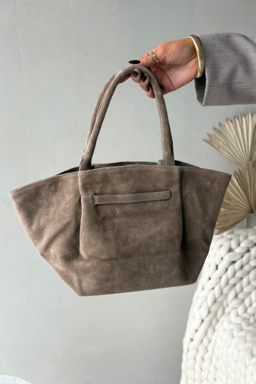 Bolso de ante color marfil Orselle 2