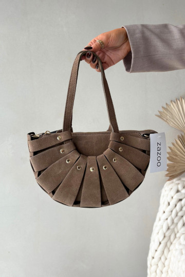 Bolso de ante color marfil Tai turirivane