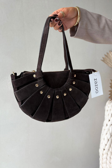 Bolso de ante color chocolate Tai turirivane