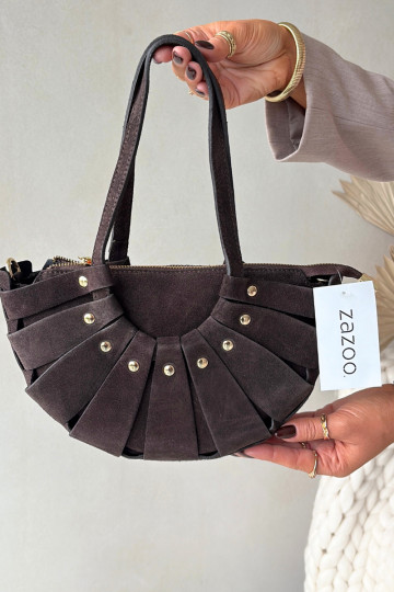 Bolso de ante color chocolate Tai turirivane 2