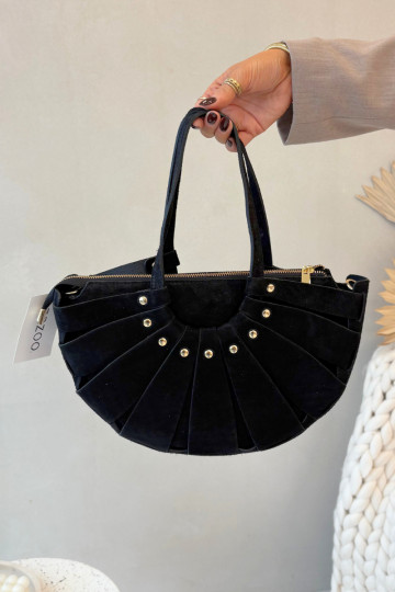 Bolso de ante negro Tialine