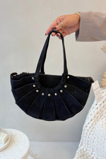 Bolso de ante negro Tialine 2