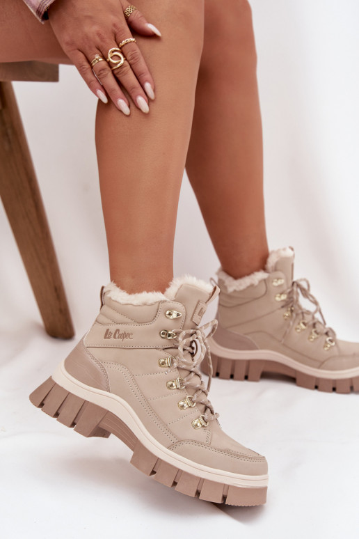 calentamiento zapatos Femenino Lee Cooper LCJ-25-31-3910 beige