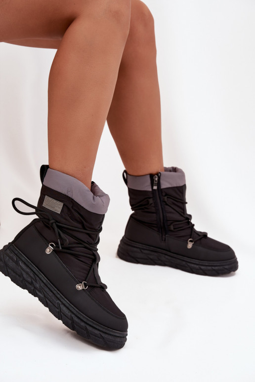 Botas de nieve Femenino Al castillo Lee Cooper LCJ-25-44-3930 de color negro