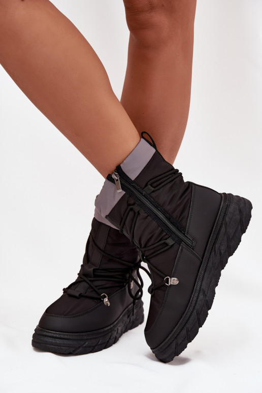 Botas de nieve Femenino Al castillo Lee Cooper LCJ-25-44-3930 de color negro