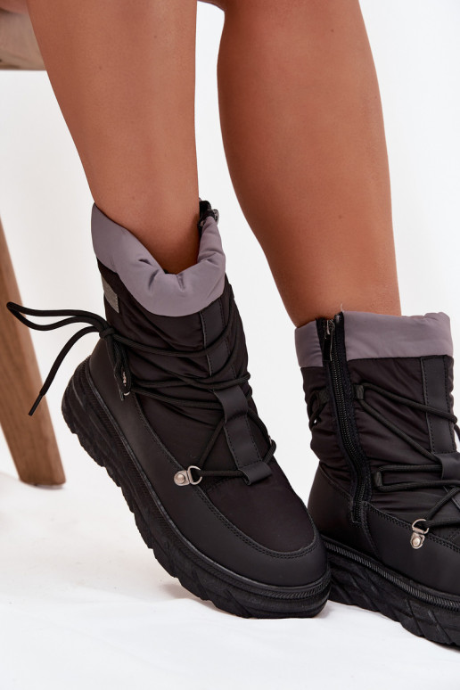 Botas de nieve Femenino Al castillo Lee Cooper LCJ-25-44-3930 de color negro