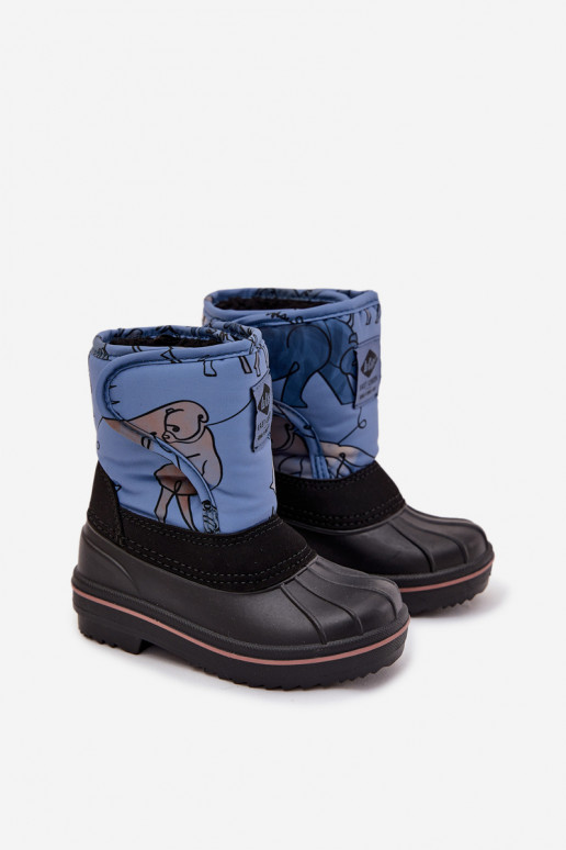 Botas de nieve Infantil con sujetadores adhesivos Lee Cooper LCJ-25-10-3774 color azul