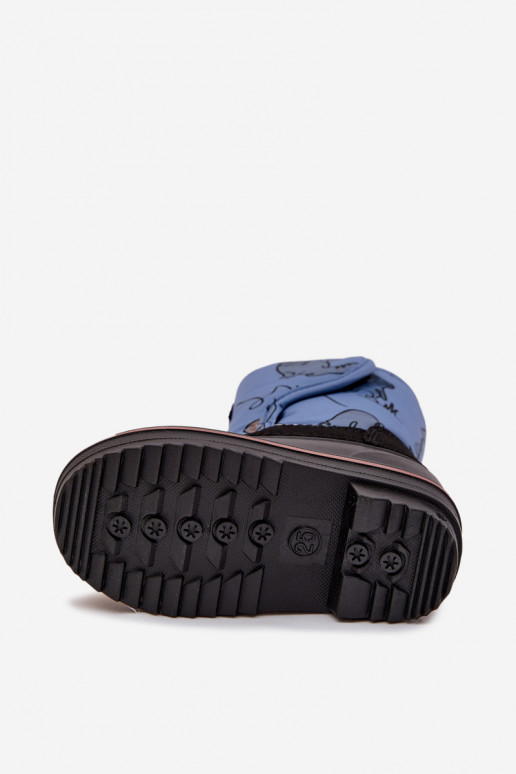 Botas de nieve Infantil con sujetadores adhesivos Lee Cooper LCJ-25-10-3774 color azul