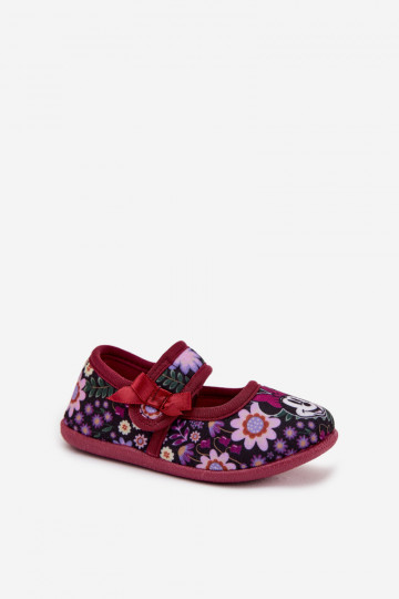 Chanclas tipo ballerina para niñas MINNIE MOUSE Nomi color burdeos