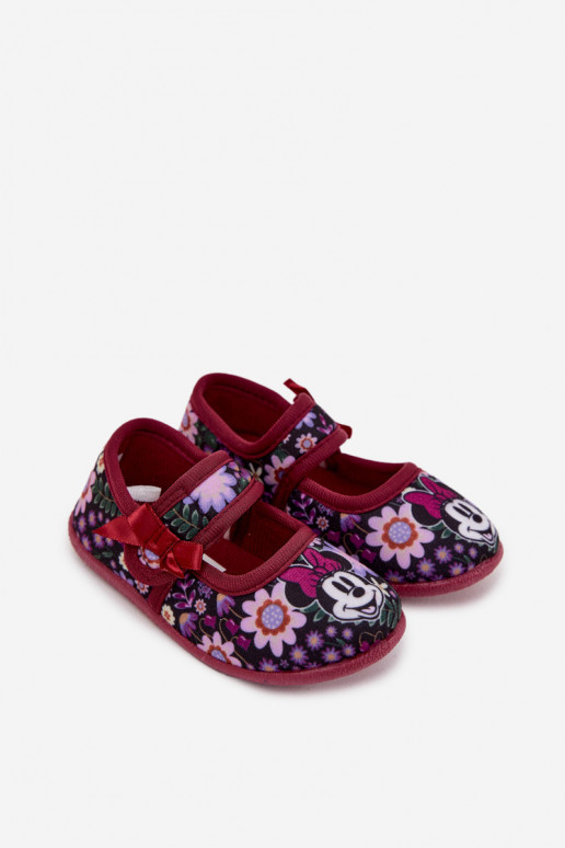 bailarinas Zapatillas Dla DzieAczynek MINNIE MOUSE borgoña Nomi