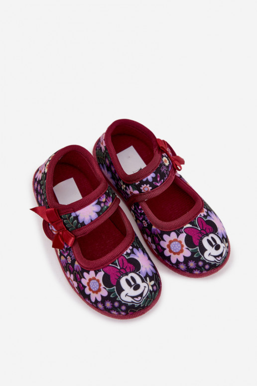 bailarinas Zapatillas Dla DzieAczynek MINNIE MOUSE borgoña Nomi