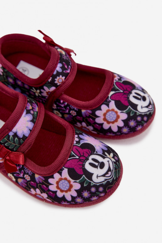 bailarinas Zapatillas Dla DzieAczynek MINNIE MOUSE borgoña Nomi