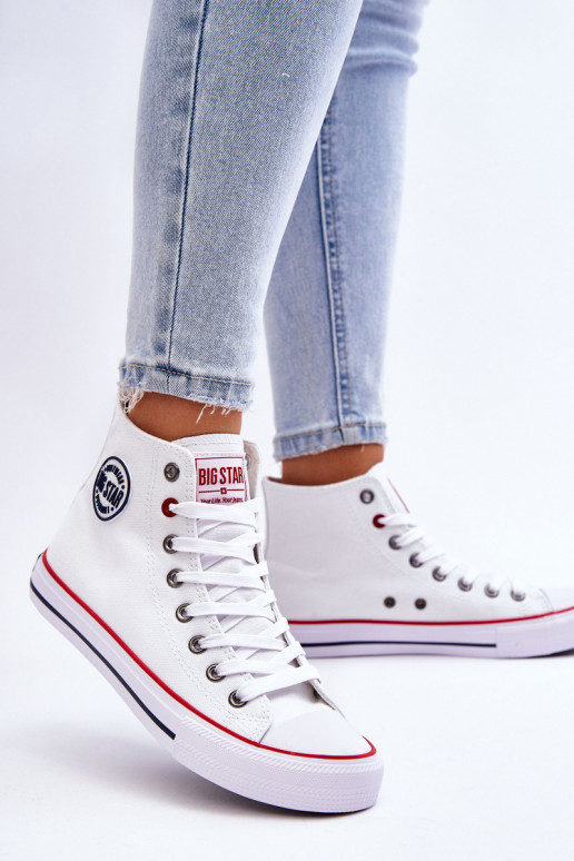 Femenino modelo clásico zapatos de ocio con suela Big Star T274026 el color blanco