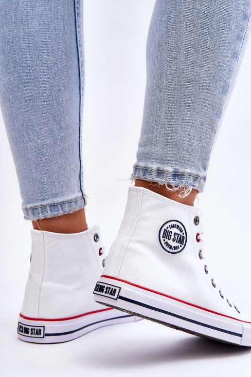 Femenino modelo clásico zapatos de ocio con suela Big Star T274026 el color blanco