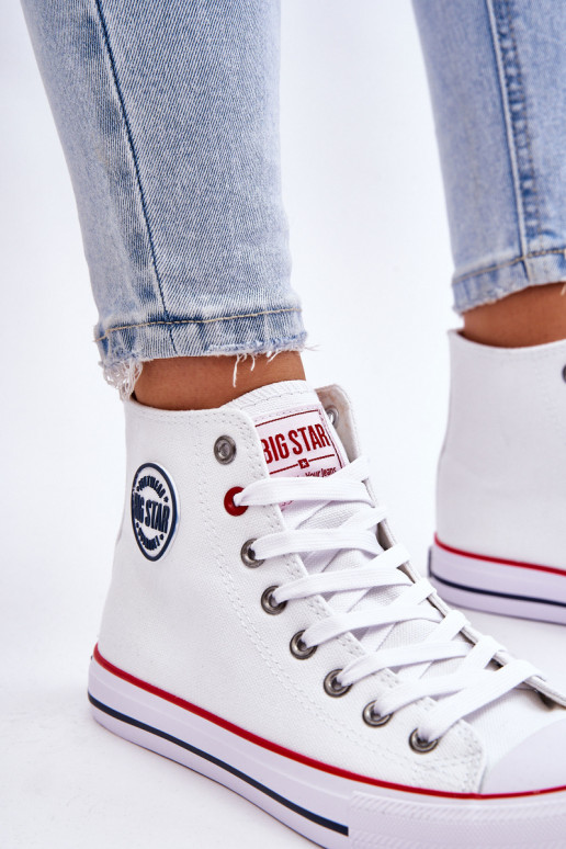 Femenino modelo clásico zapatos de ocio con suela Big Star T274026 el color blanco