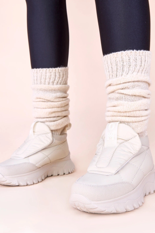 Botas de nieve para mujer grises con...