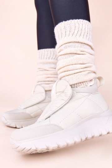 Botas de nieve para mujer grises con cierre adhesivo Penny 2