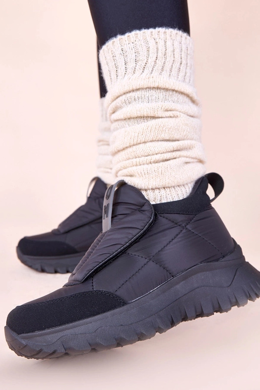 Botas de nieve para mujer negras con...