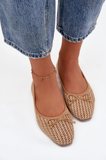 bailarinas Con Trenza I Kokardką color marrón Belirra