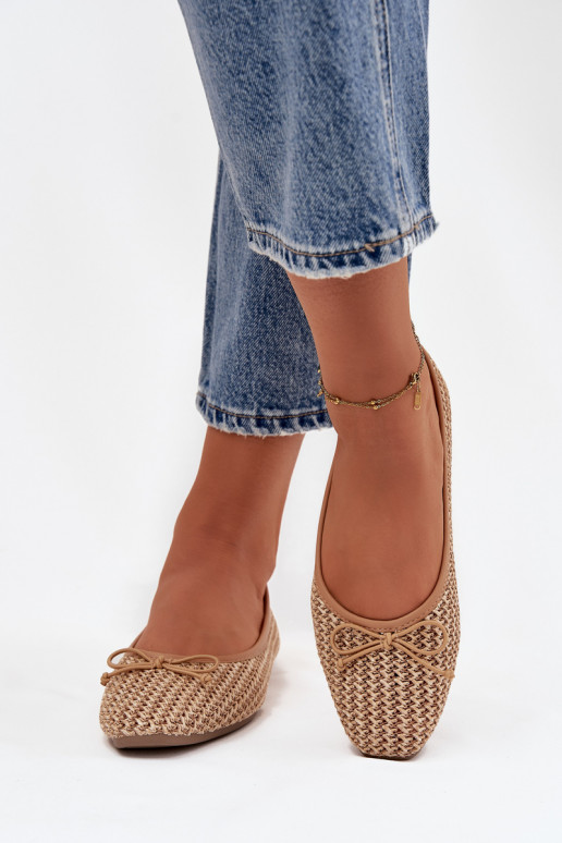 bailarinas Con Trenza I Kokardką color marrón Belirra