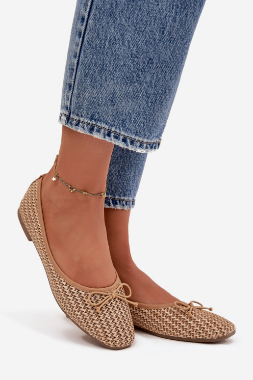 bailarinas Con Trenza I Kokardką color marrón Belirra