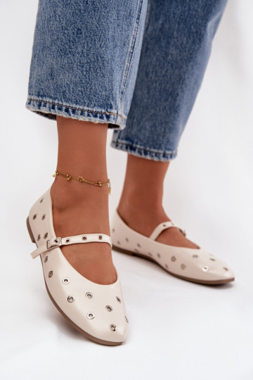 bailarinas Femenino Ze color platami Elementami beige Tiene querivon 2