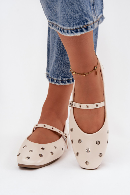 bailarinas Femenino Ze color platami Elementami beige Tiene querivon