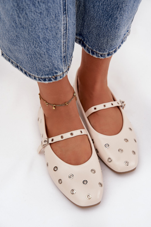 bailarinas Femenino Ze color platami Elementami beige Tiene querivon