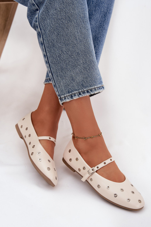 bailarinas Femenino Ze color platami Elementami beige Tiene querivon