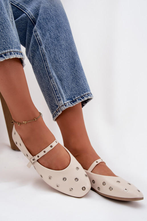 bailarinas Femenino Ze color platami Elementami beige Tiene querivon